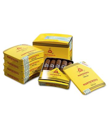 MONTECRISTO - MEDIA CORONA (5'S TIN BOX) 25S BOX 半高朗拿铁盒(25只装)